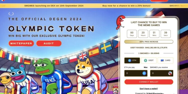 Last Chance To Buy! The Meme Games Gets Into Starting Position For Token Claim and DEX Listing 10 AM Tomorrow